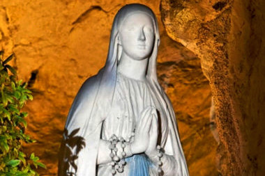 Our Lady of Lourdes stamp